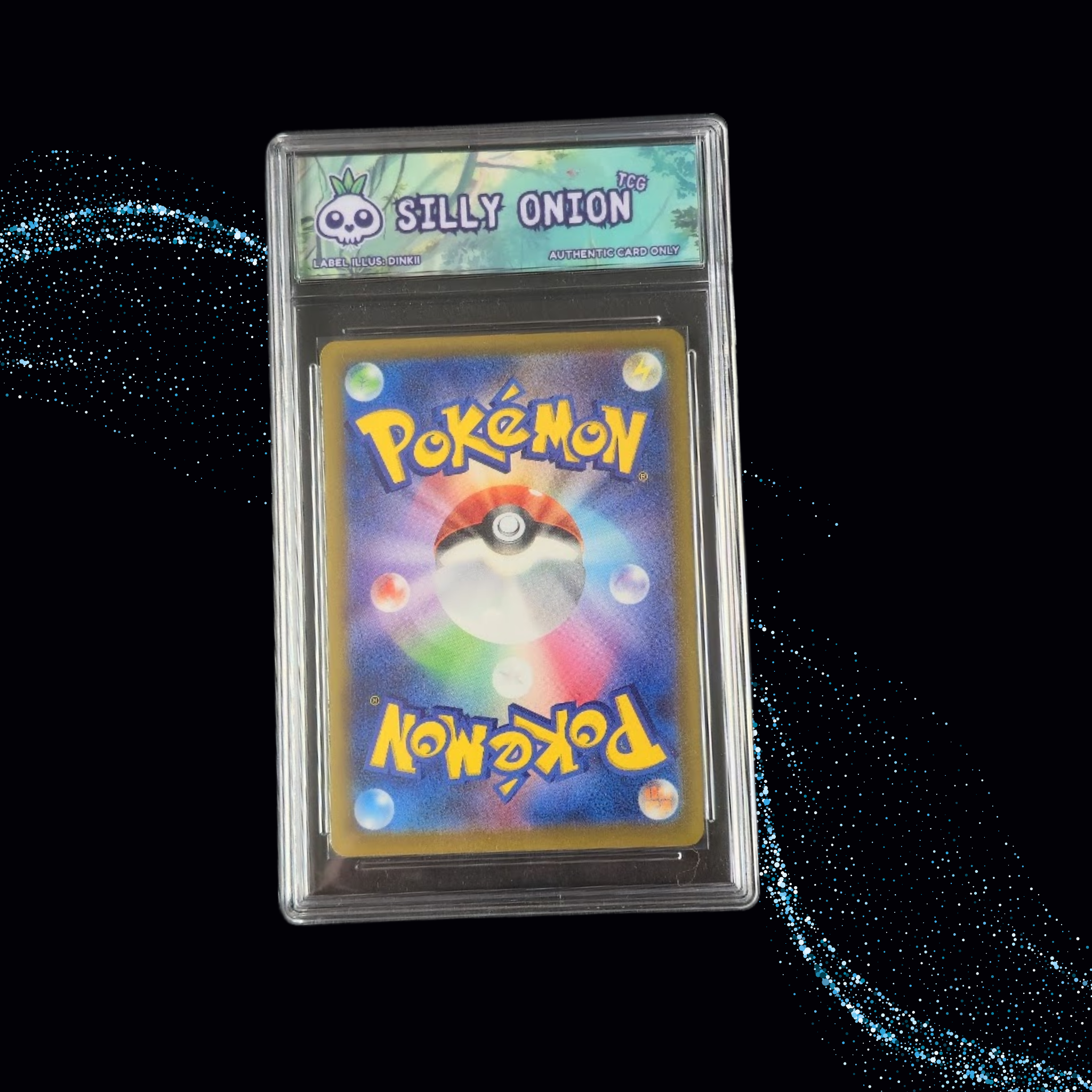 Art Matched Slab: Chespin Art Rare #084 JPN – back showing the Silly Onion Art Matched label