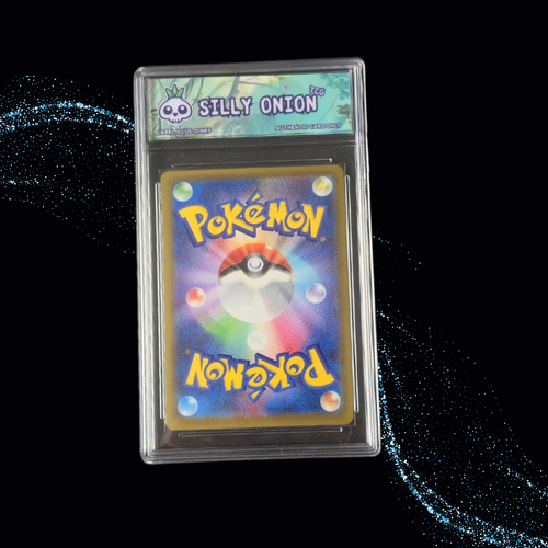 Art Matched Slab: Chespin Art Rare #084 JPN – back showing the Silly Onion Art Matched label