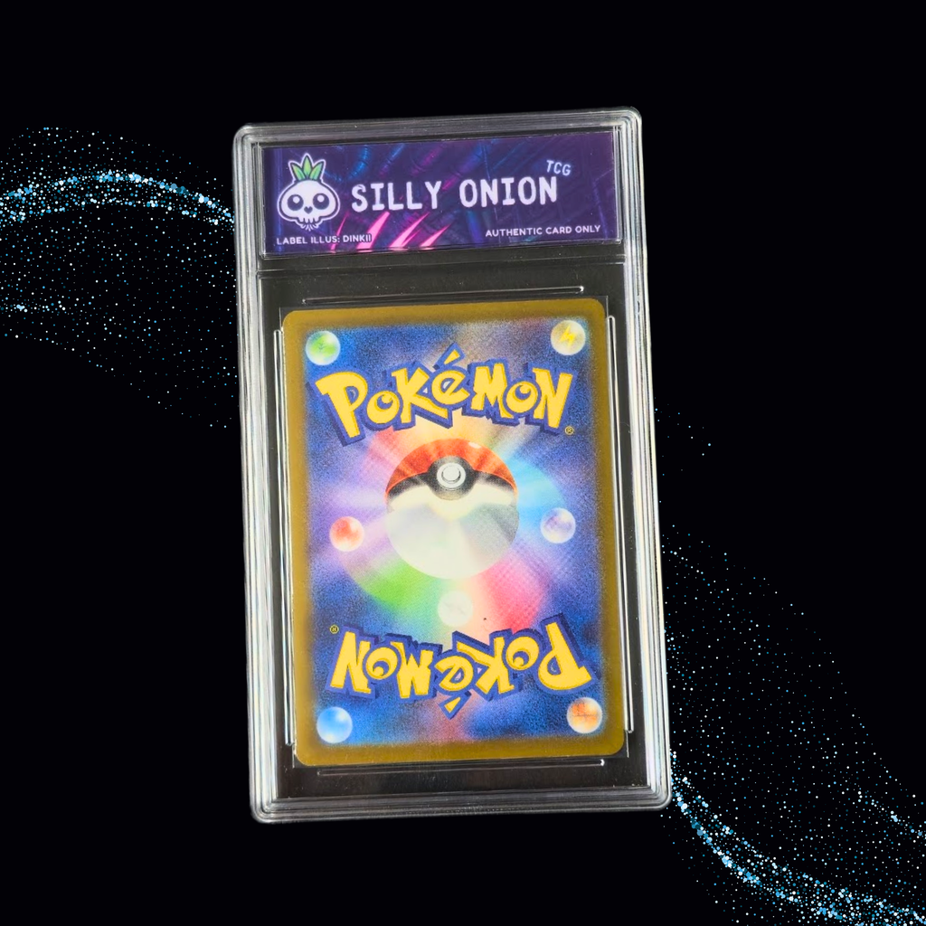 Art Matched Slab: Galarian Obstagoon Art Rare #209 JPN – back showing the Silly Onion Art Matched label