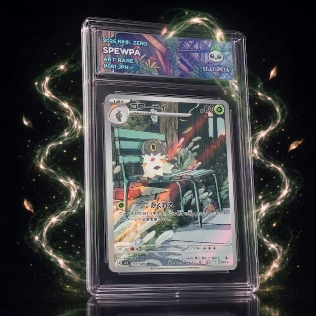 Art Matched Slab: Spewpa Art Rare #081 JPN – front showing the authentic Japanese card in premium display slab