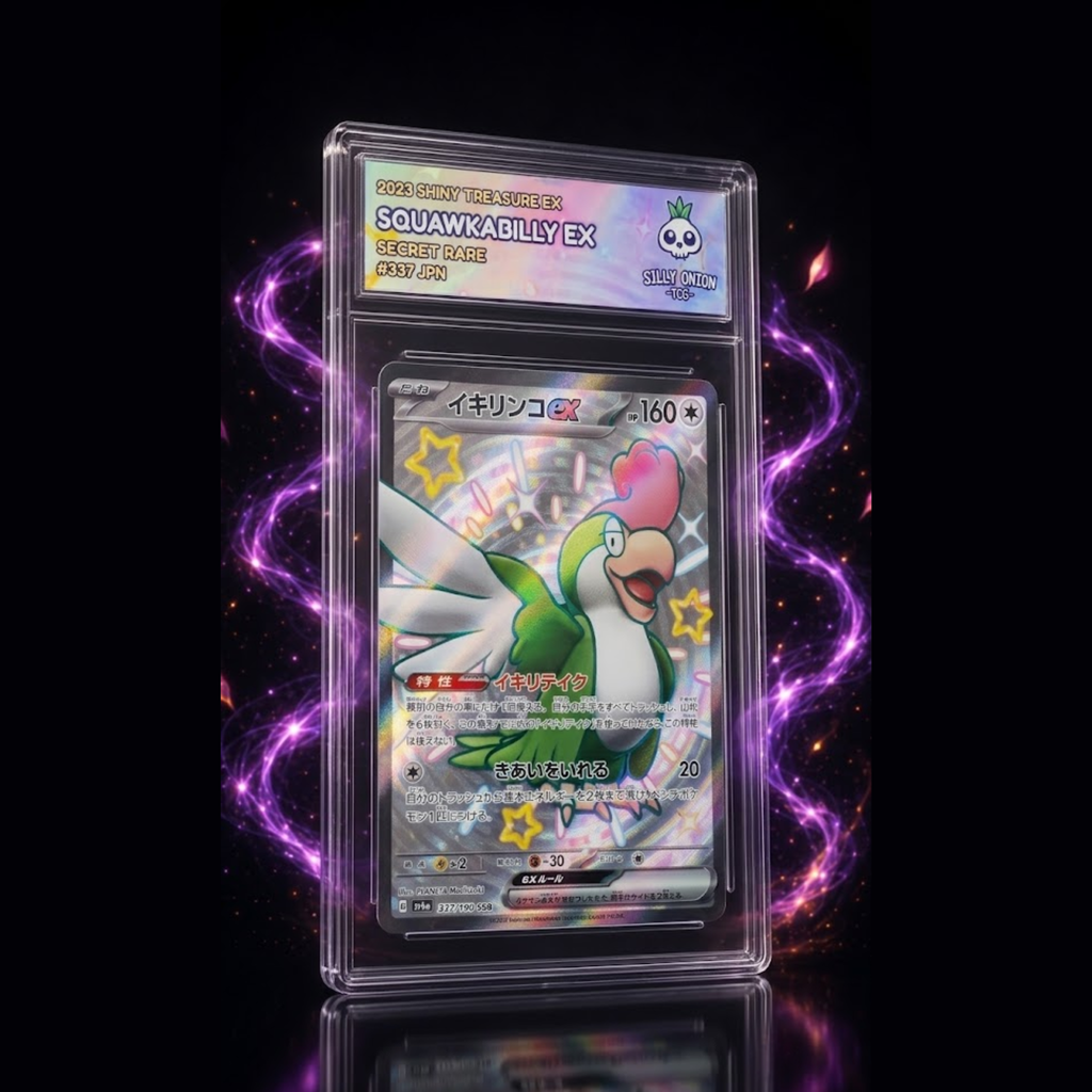 Art Matched Slab: Squawkabilly EX Secret Rare #337 JPN – front showing the authentic Japanese card in premium display slab