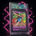 Art Matched Slab: Zacian V Holo #016 ENG – front showing the authentic English card in premium display slab
