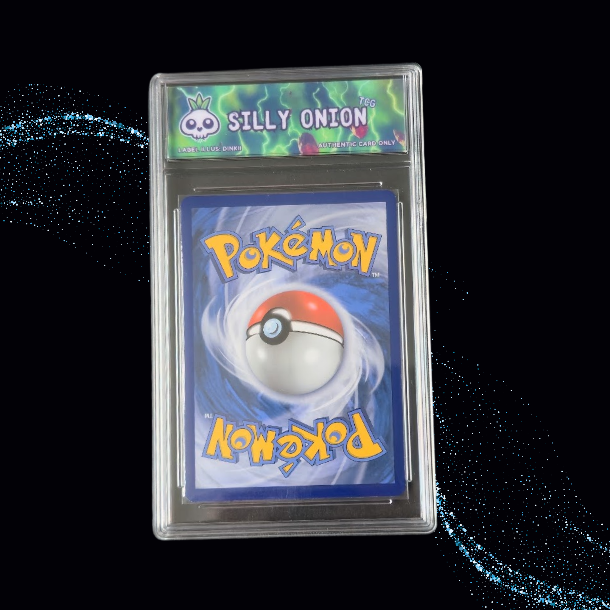 Art Matched Slab: Zacian V Holo #016 ENG – back showing the Silly Onion Art Matched label