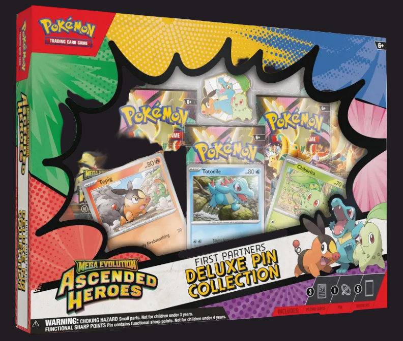 Ascended Heroes First Partners Deluxe Pin Collection — Pokémon TCG UK