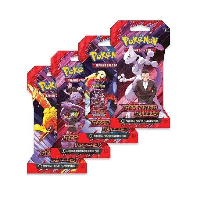 Pokémon TCG Scarlet and Violet Destined Rivals sleeved booster pack artwork designs, sold individually
