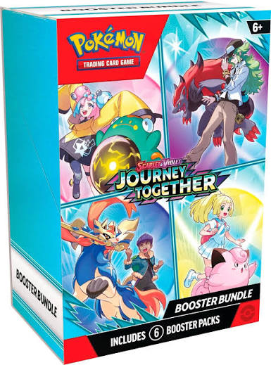 Pokémon TCG Scarlet and Violet Journey Together Booster Bundle containing six booster packs
