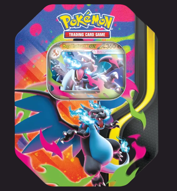 Mega Charizard X ex Collector Tin — Pokémon TCG UK
