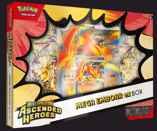 Mega Evolution Mega Emboar ex Box — Pokémon TCG UK