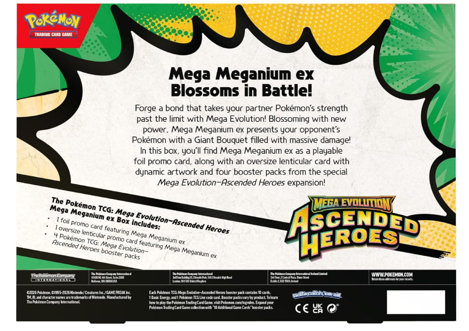 Mega Evolution Ascended Heroes Mega Meganium ex Box