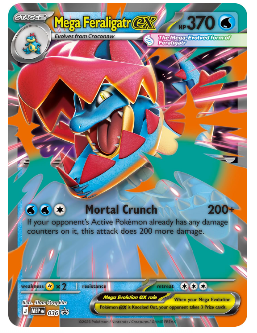 Mega Evolution Ascended Heroes Mega Feraligatr ex Box